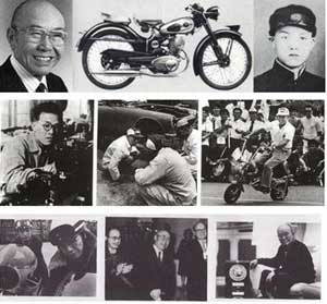 زندگی نامه سوئی شیرو هوندا,زندگینامه موسس شرکت هوندا,تاریخچه شرکت موتورسیکلت‌ سازی هوندا