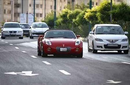 جولان خودروهای لوکس گذر موقت در خیابان های تهران