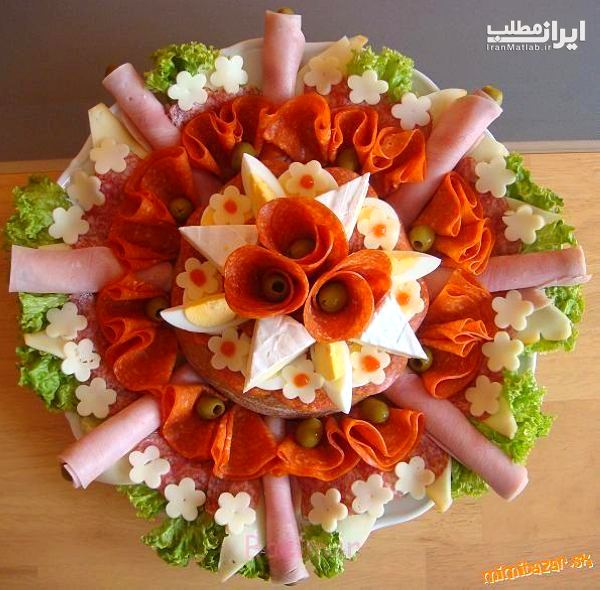 انواع تزیین غذا عکس تزیین غذا سفره ایرانی مدل تزیین غذا