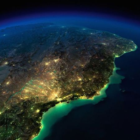 عکس های فضایی از کره زمین در شب