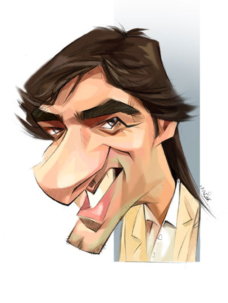 کاریکاتور چهره,کاریکاتور چهره های معروف,کاریکاتور های چهره شهاب حسینی