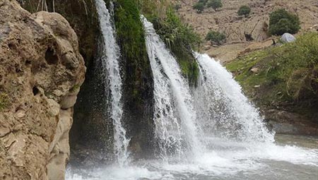 عکس آبشار آرپناه در خوزستان