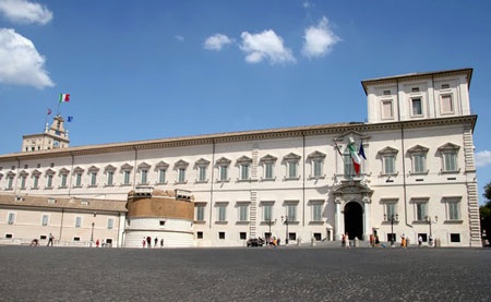 شهر رم,فهرست جاذبه‌های گردشگری در رم,کاخ Quirinal