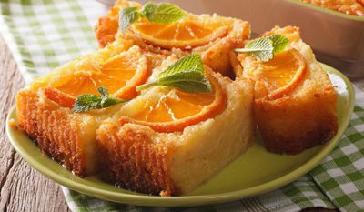 پخت کیک پرتقال یونانی, مواد لازم برای کیک پرتقال یونانی