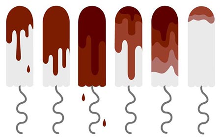 رنگ خون در دوران پریودی,انواع رنگ خون در دوران پریودی,رنگ خون قهوه ای در دوران قاعدگی