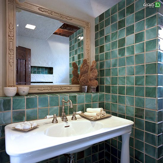 کاشی حمام سبز، سرویس بهداشتی شما را جوان می‌کند!