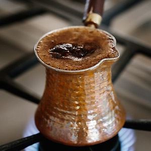 نحوه درست کردن قهوه ترک, نحوه درست کردن قهوه ترک غلیظ به روش سنتی ترکی